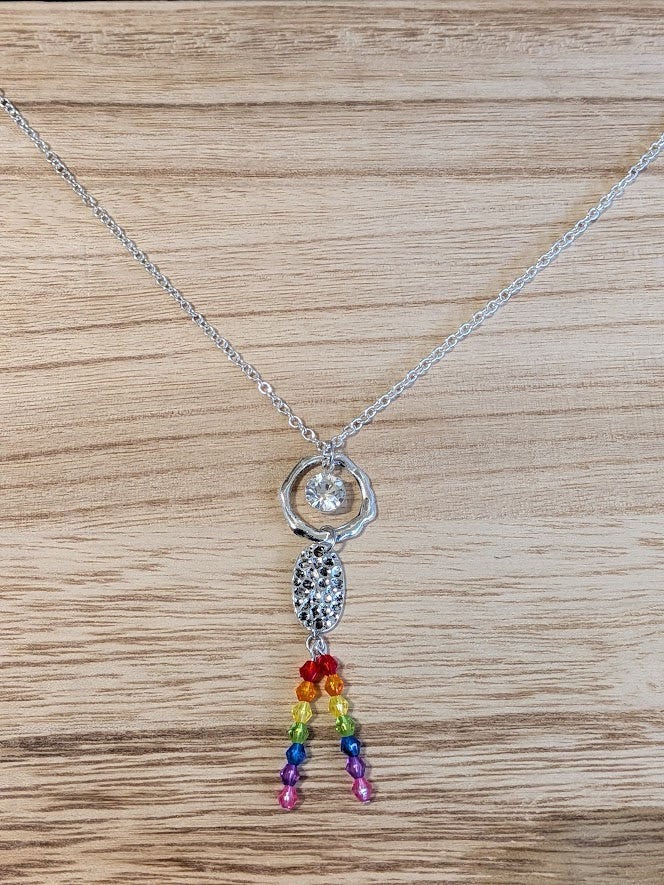 Rainbow Rays Necklace Pretty Pineapple Bead Pretty Pineapple Bead