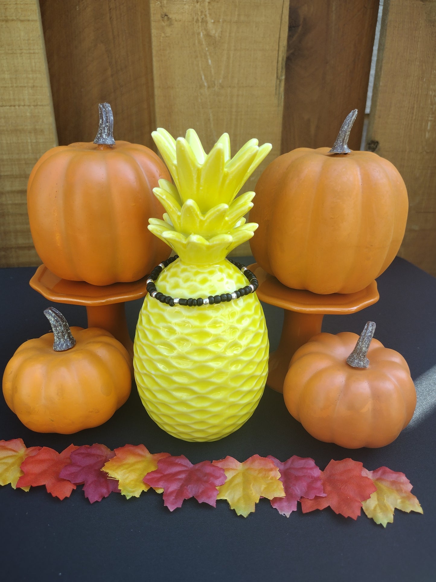 Black Seed Bead Bracelet Pretty Pineapple Bead Pretty Pineapple Bead