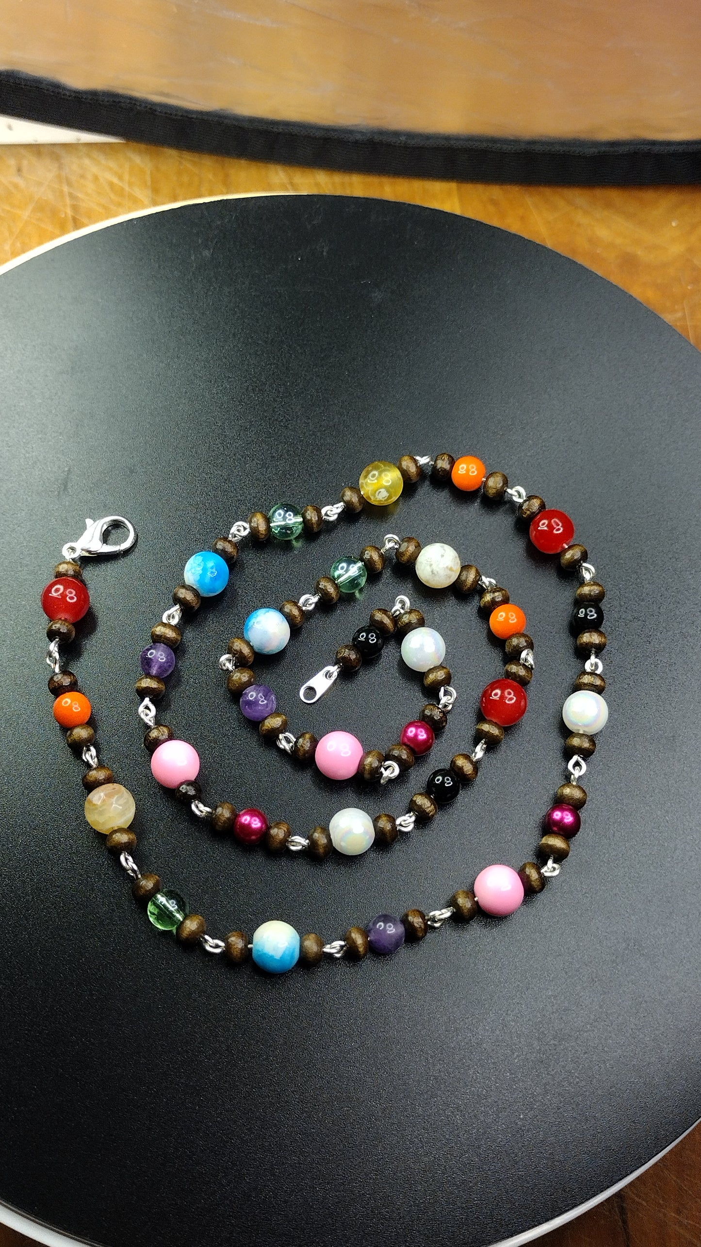 Kaleidoscope Beaded Necklace Pretty Pineapple Bead Pretty Pineapple Bead