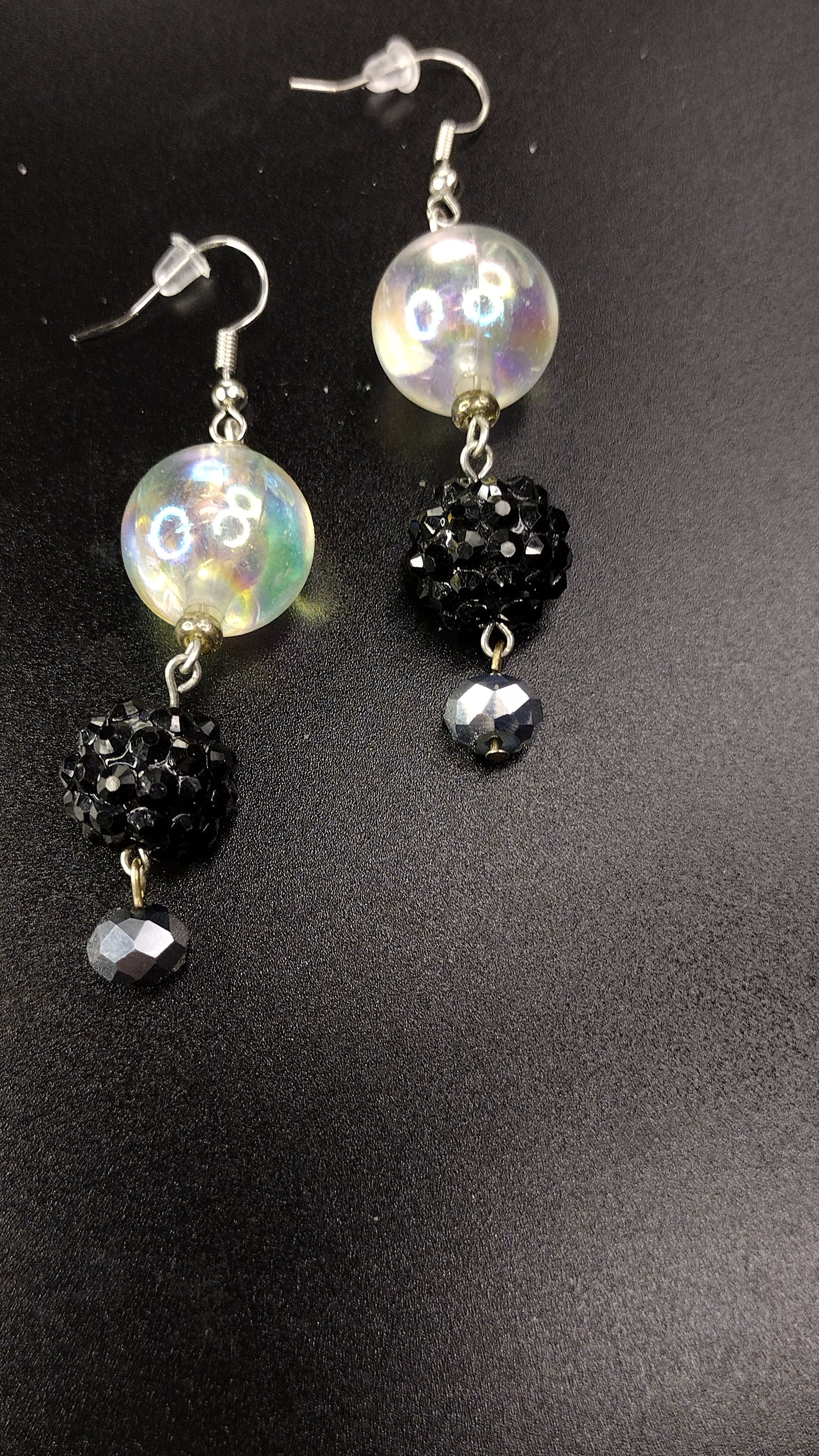 Iridescent Bauble Earrings Pretty Pineapple Bead Pretty Pineapple Bead