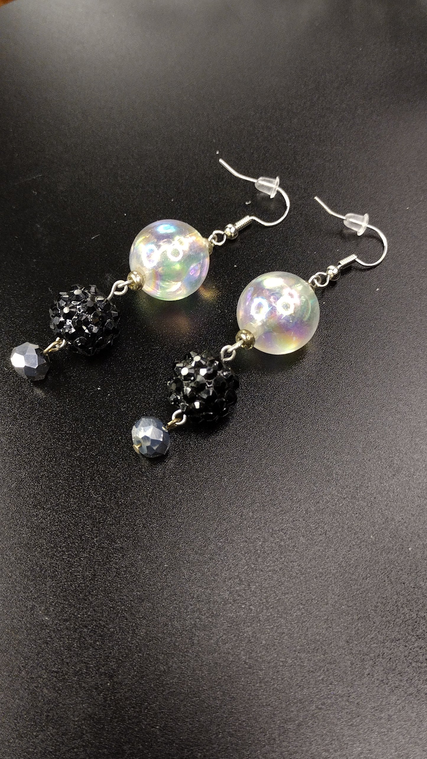 Iridescent Bauble Earrings Pretty Pineapple Bead Pretty Pineapple Bead