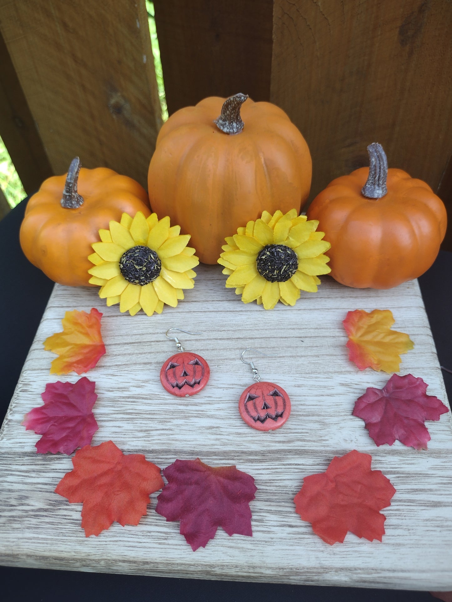 Large Jack-o'-lantern Earrings