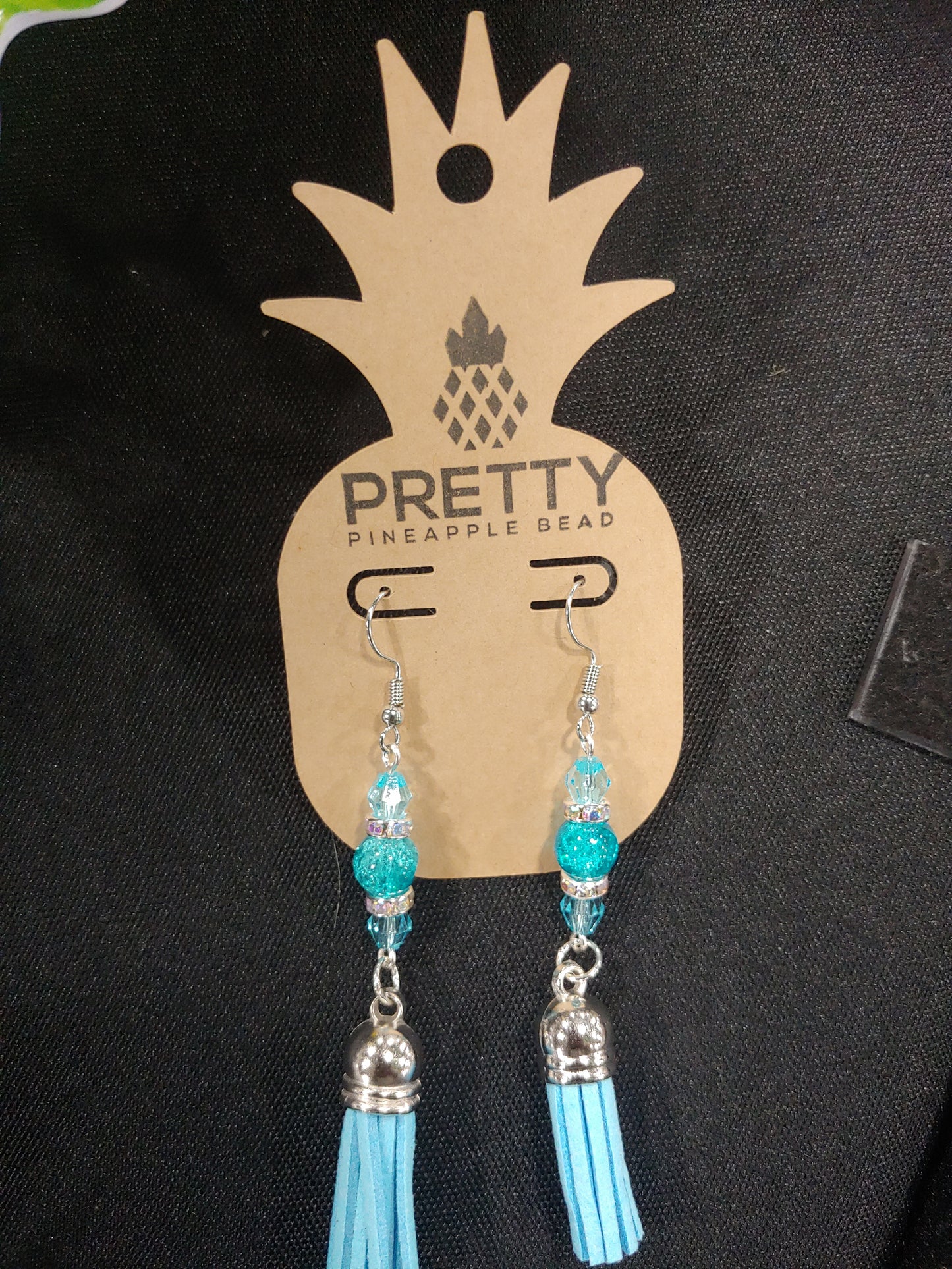 Blue Tassel Earrings