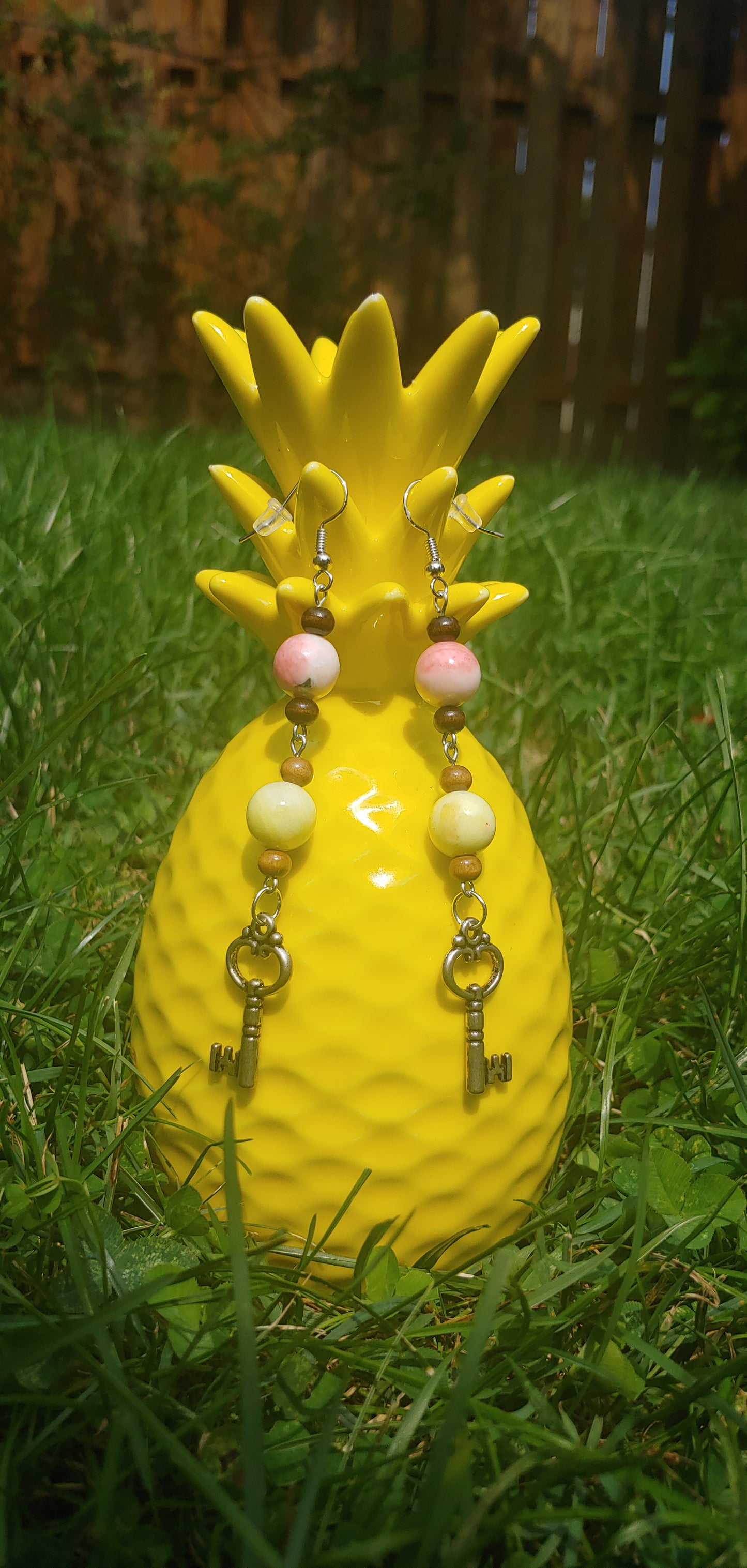 Colorful Key Earrings Prettypineapplebead Prettypineapplebead