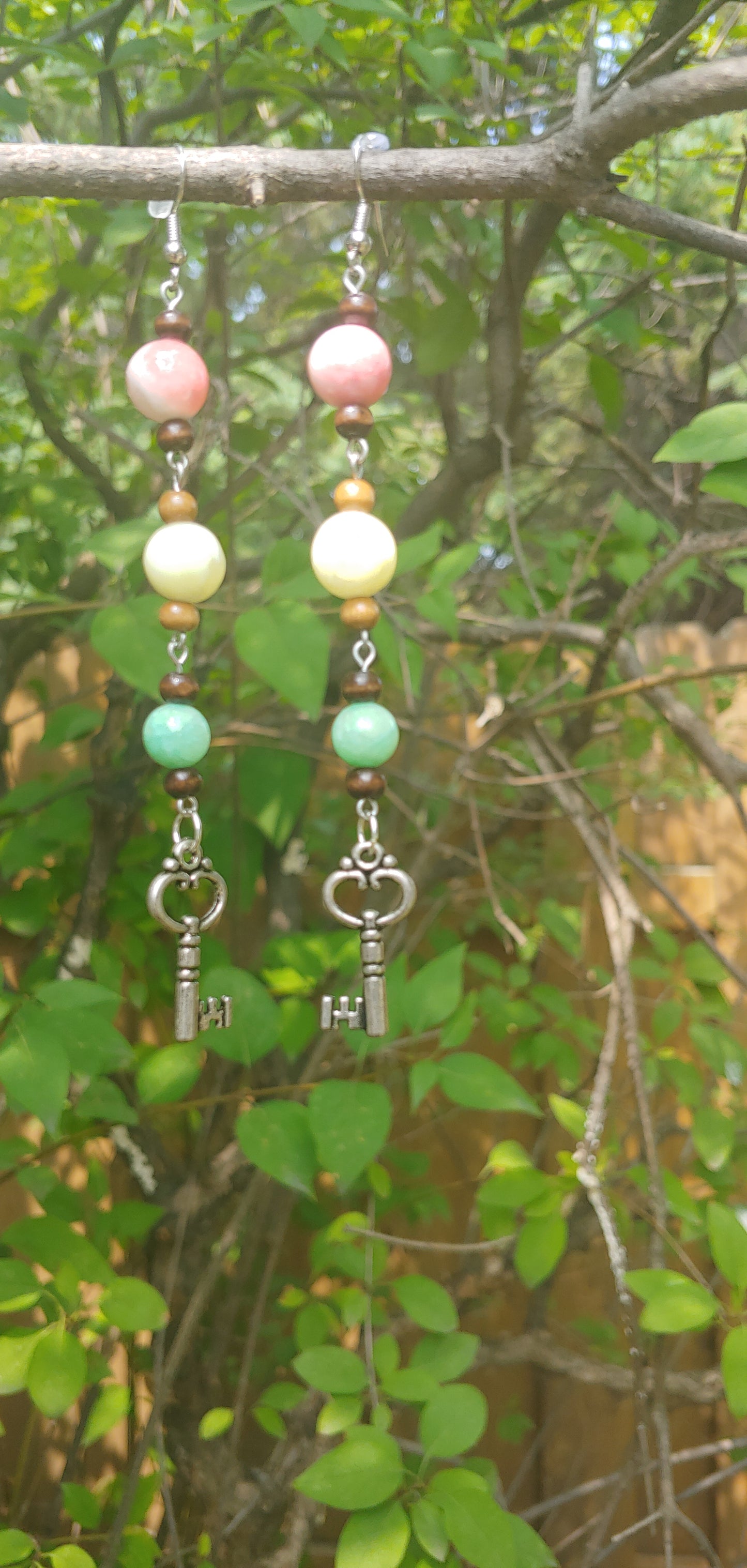 Colorful Key Earrings