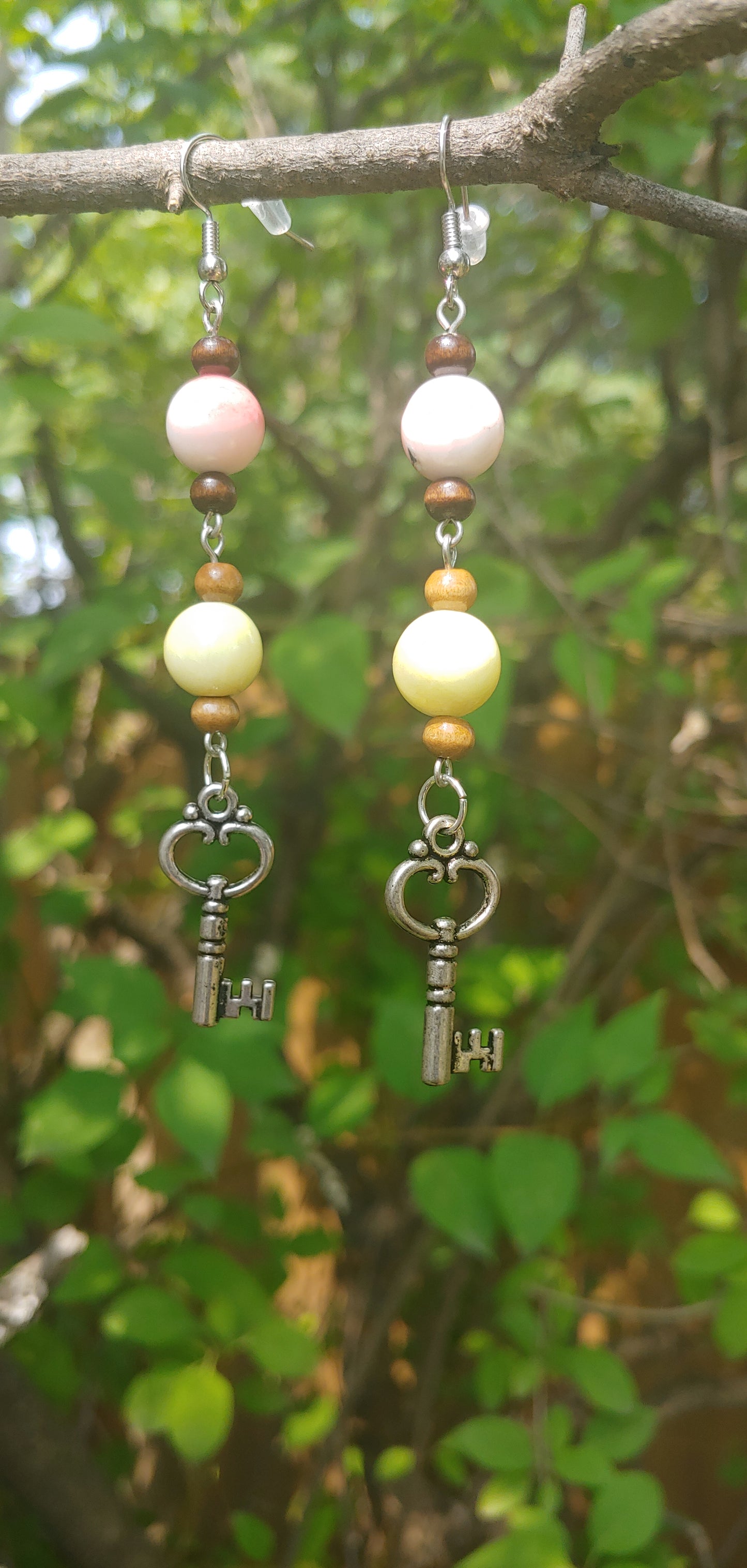 Colorful Key Earrings Prettypineapplebead Prettypineapplebead