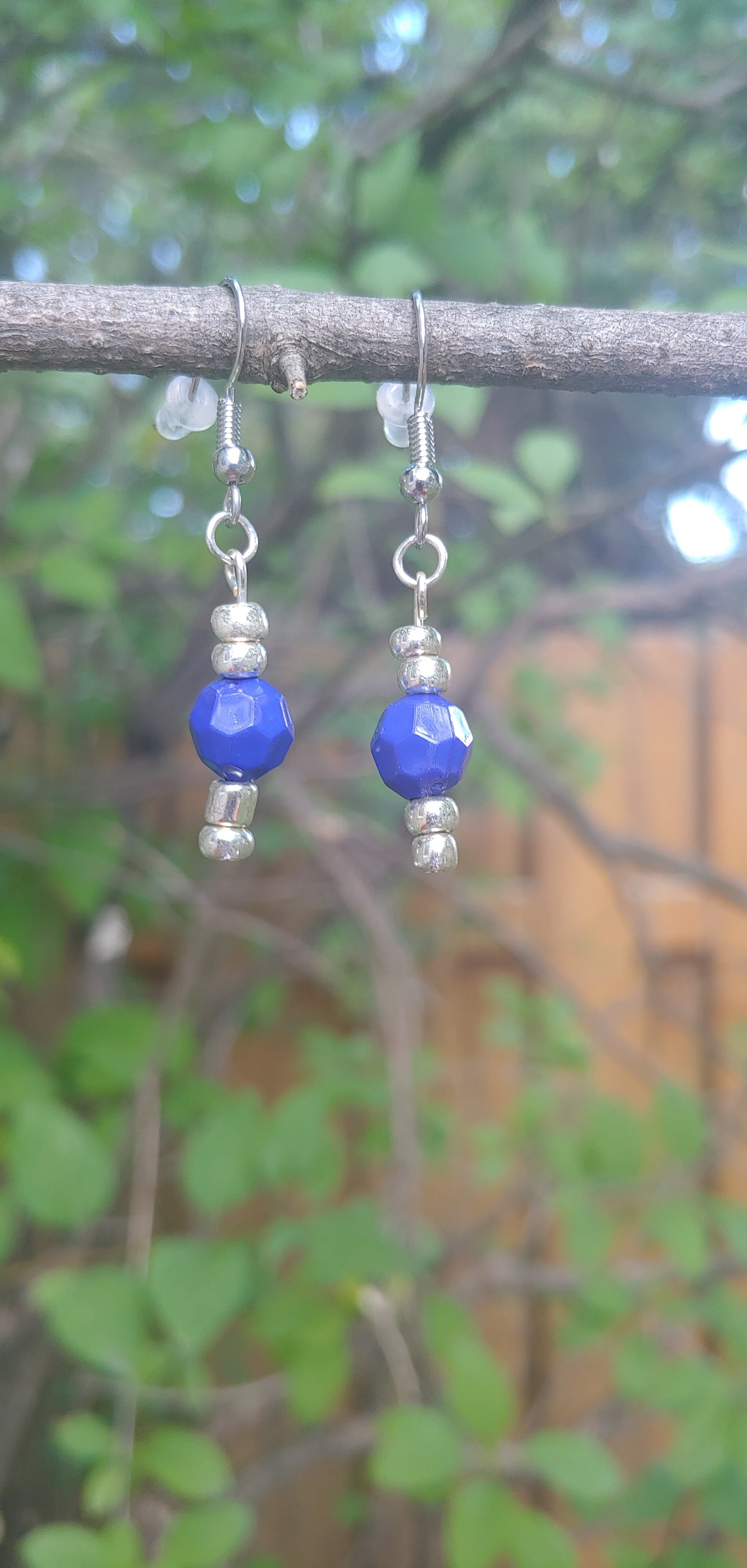 Blue Drop Earrings Prettypineapplebead Prettypineapplebead