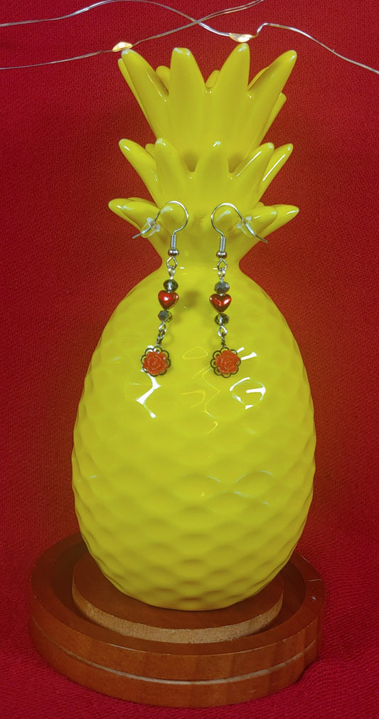 Dainty Flower Earrings Prettypineapplebead Prettypineapplebead