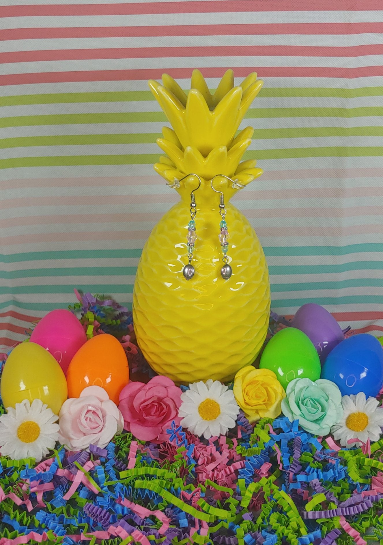 Easter Egg Earrings Prettypineapplebead Prettypineapplebead
