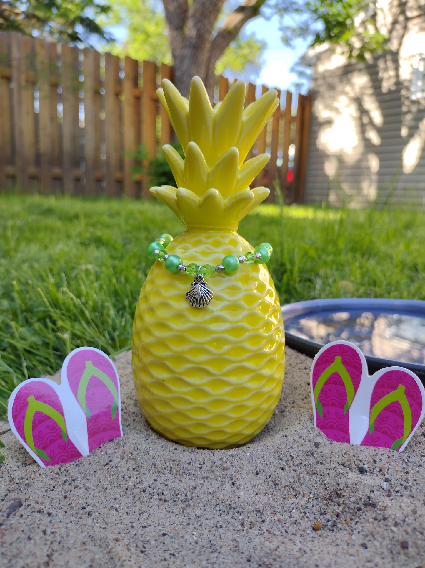 Shell Bracelet Pretty Pineapple Bead Pretty Pineapple Bead