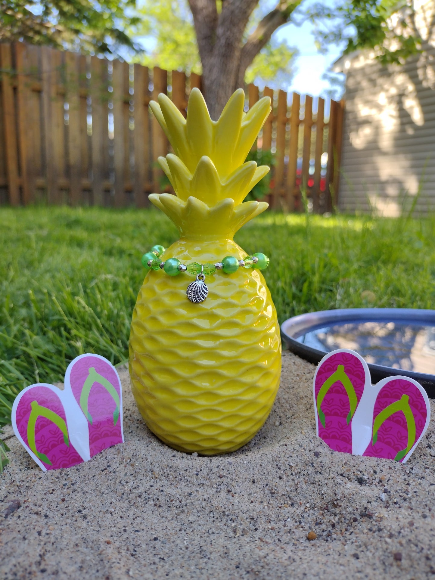 Shell Bracelet Pretty Pineapple Bead Pretty Pineapple Bead