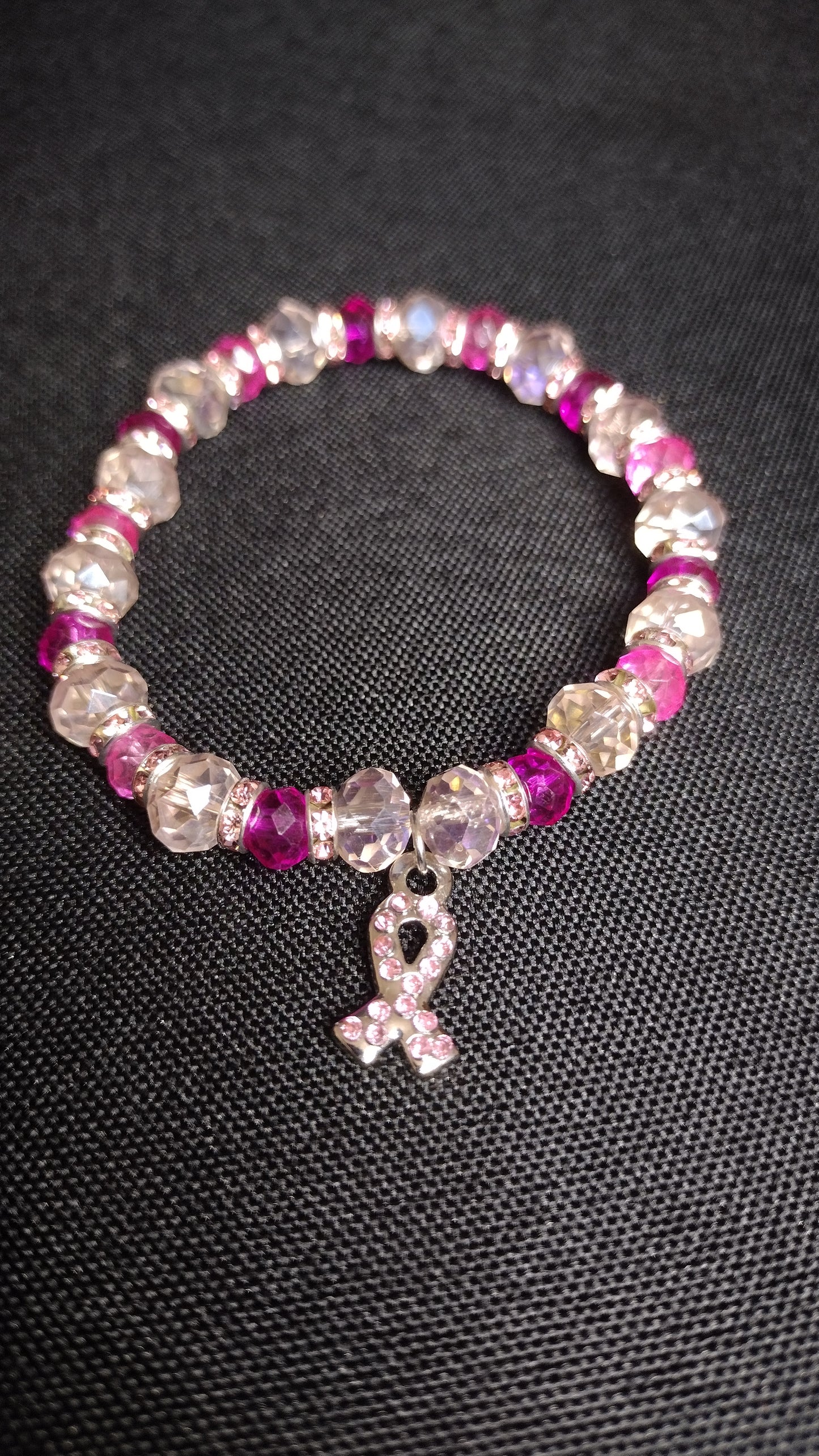 Rhinestone & Crystal Ribbon Bracelet Pretty Pineapple Bead Pretty Pineapple Bead