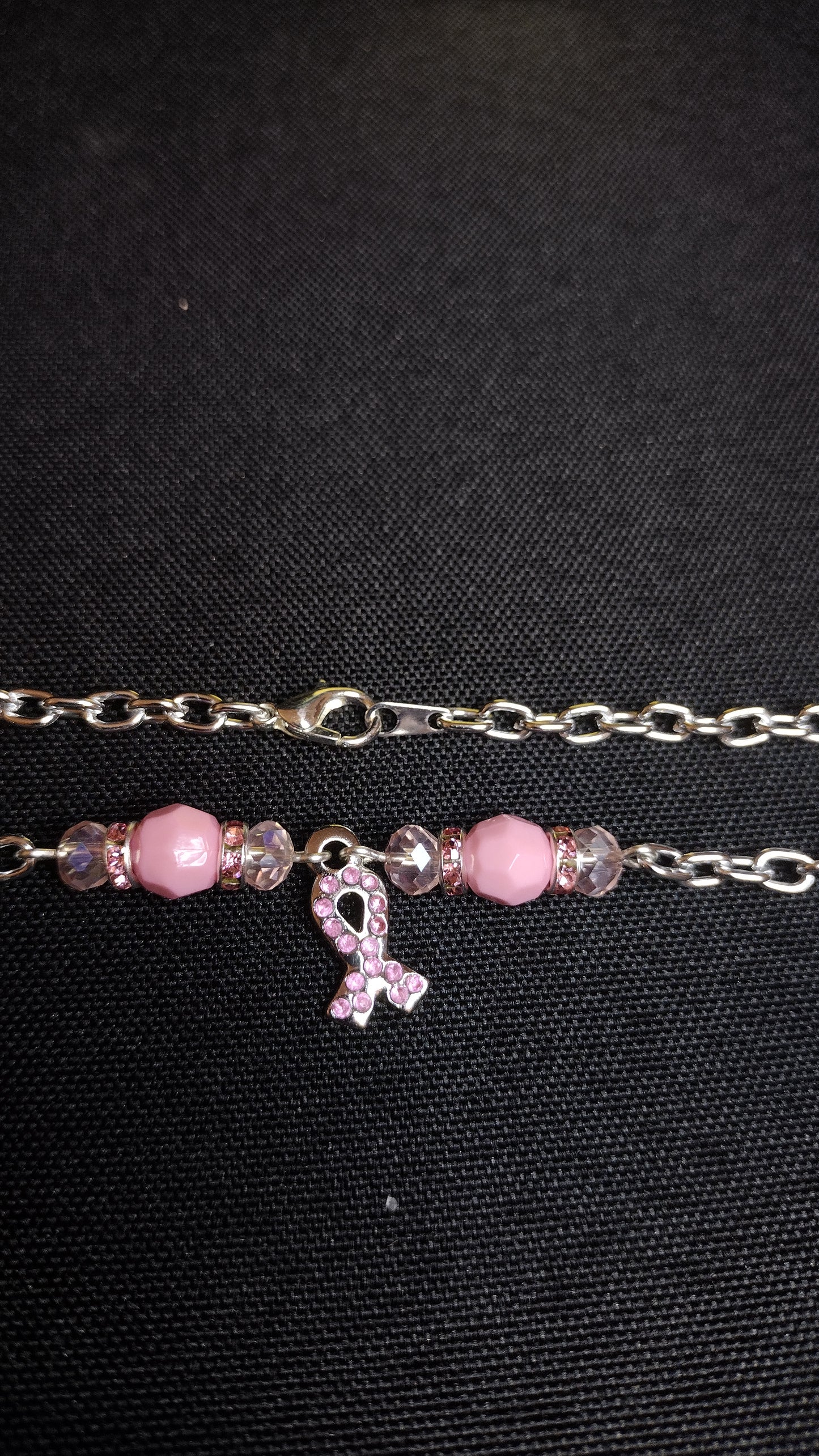 Rhinestone Ribbon Necklace Pretty Pineapple Bead Pretty Pineapple Bead