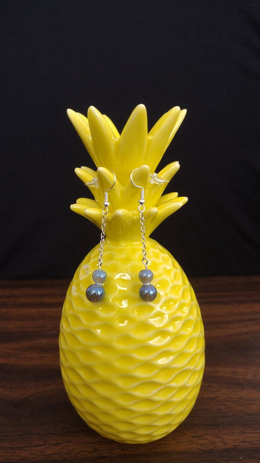 Iridescent Bubble Earrings Pretty Pineapple Bead Pretty Pineapple Bead