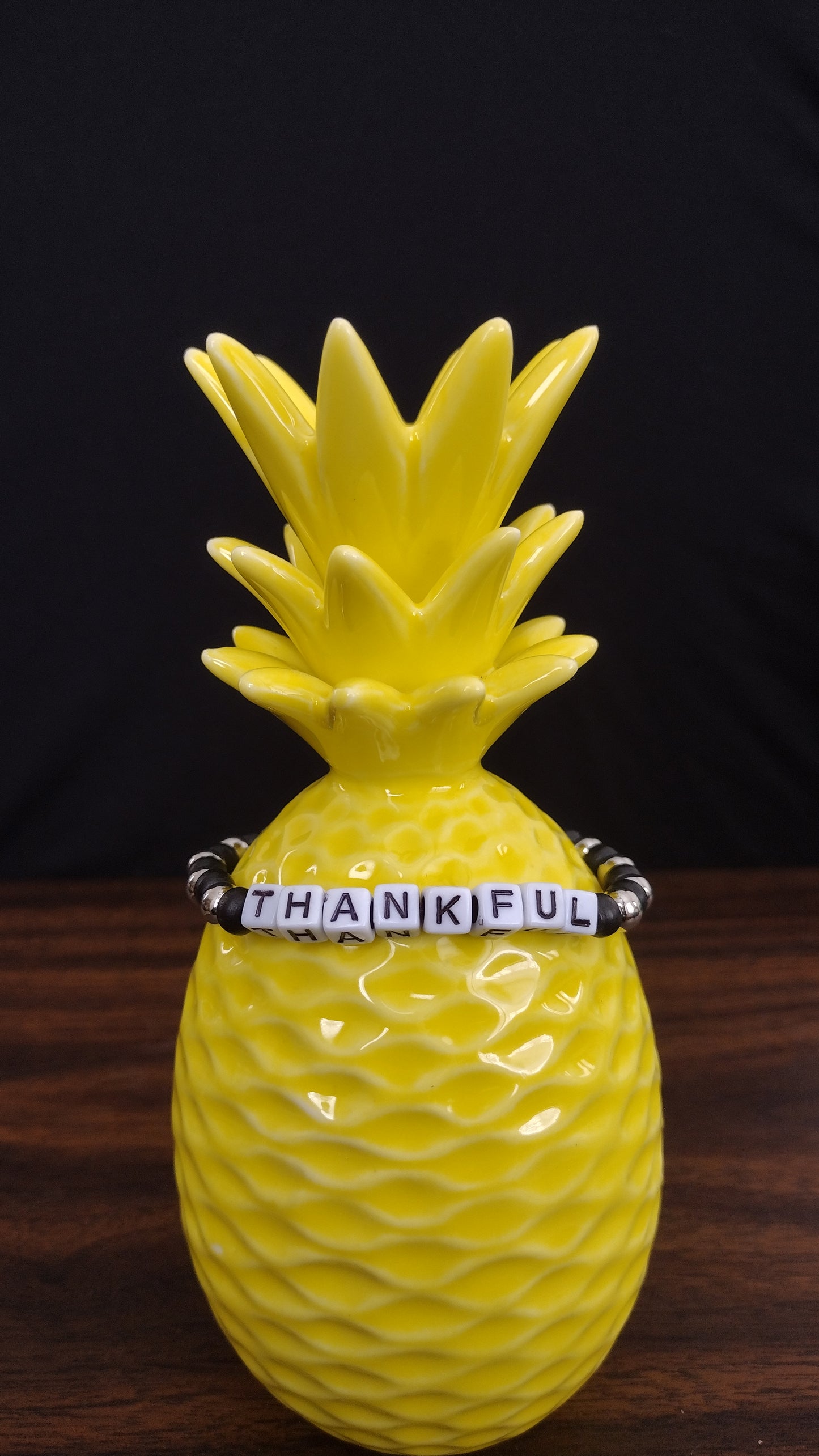 Thankful Stretchy Bracelet Pretty Pineapple Bead Pretty Pineapple Bead