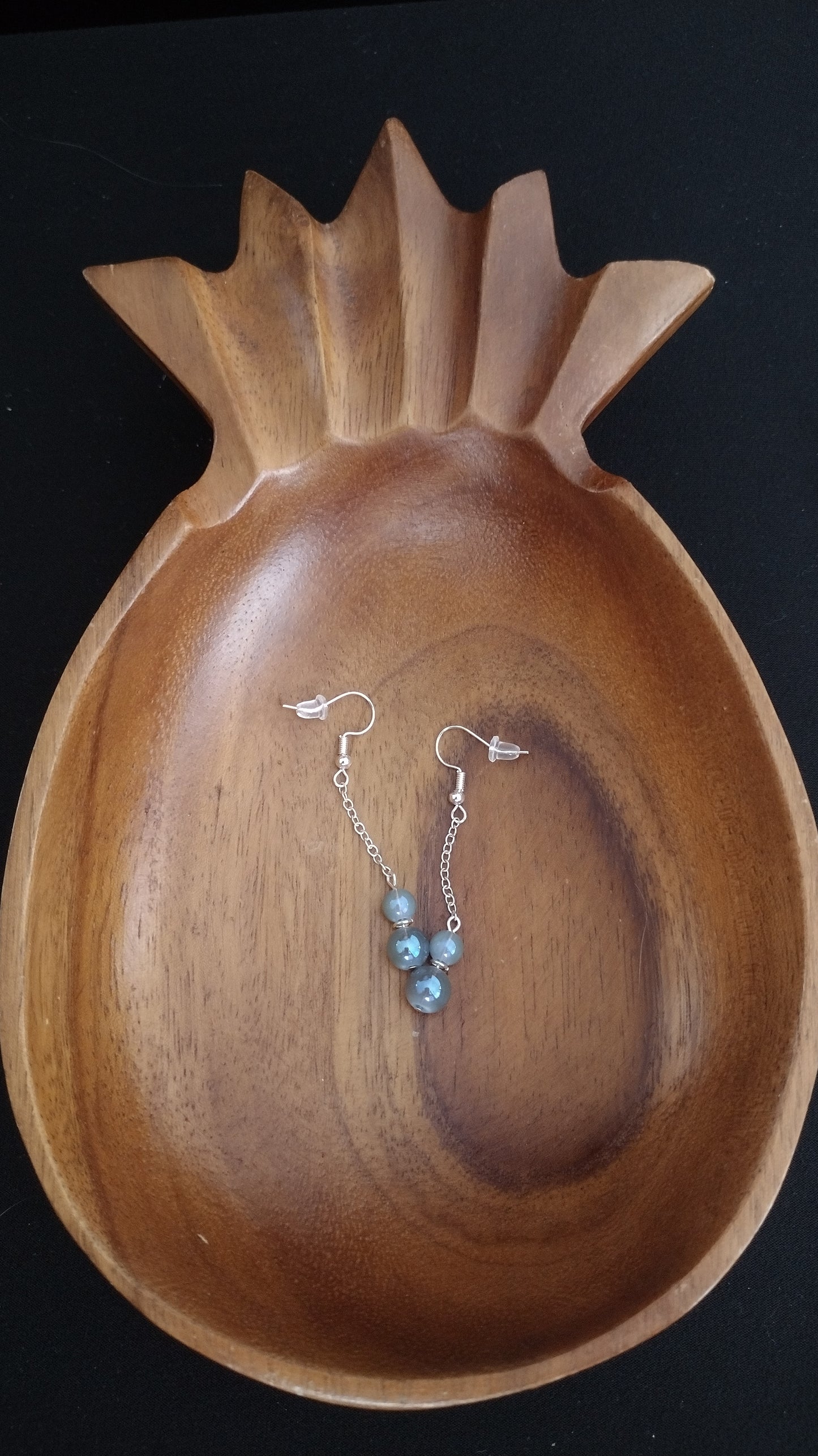 Iridescent Bubble Earrings Pretty Pineapple Bead Pretty Pineapple Bead