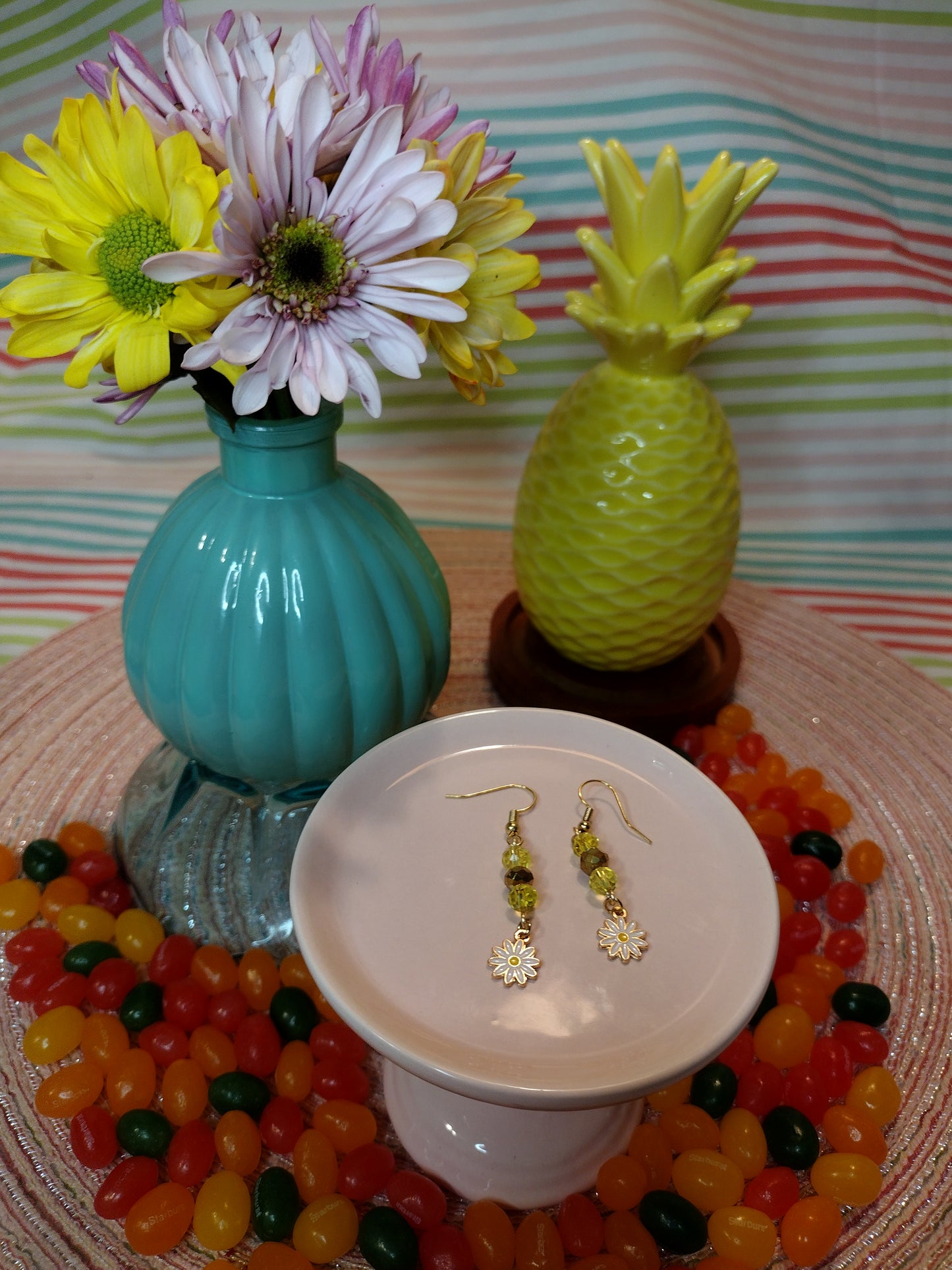 Yellow Daisy Earrings