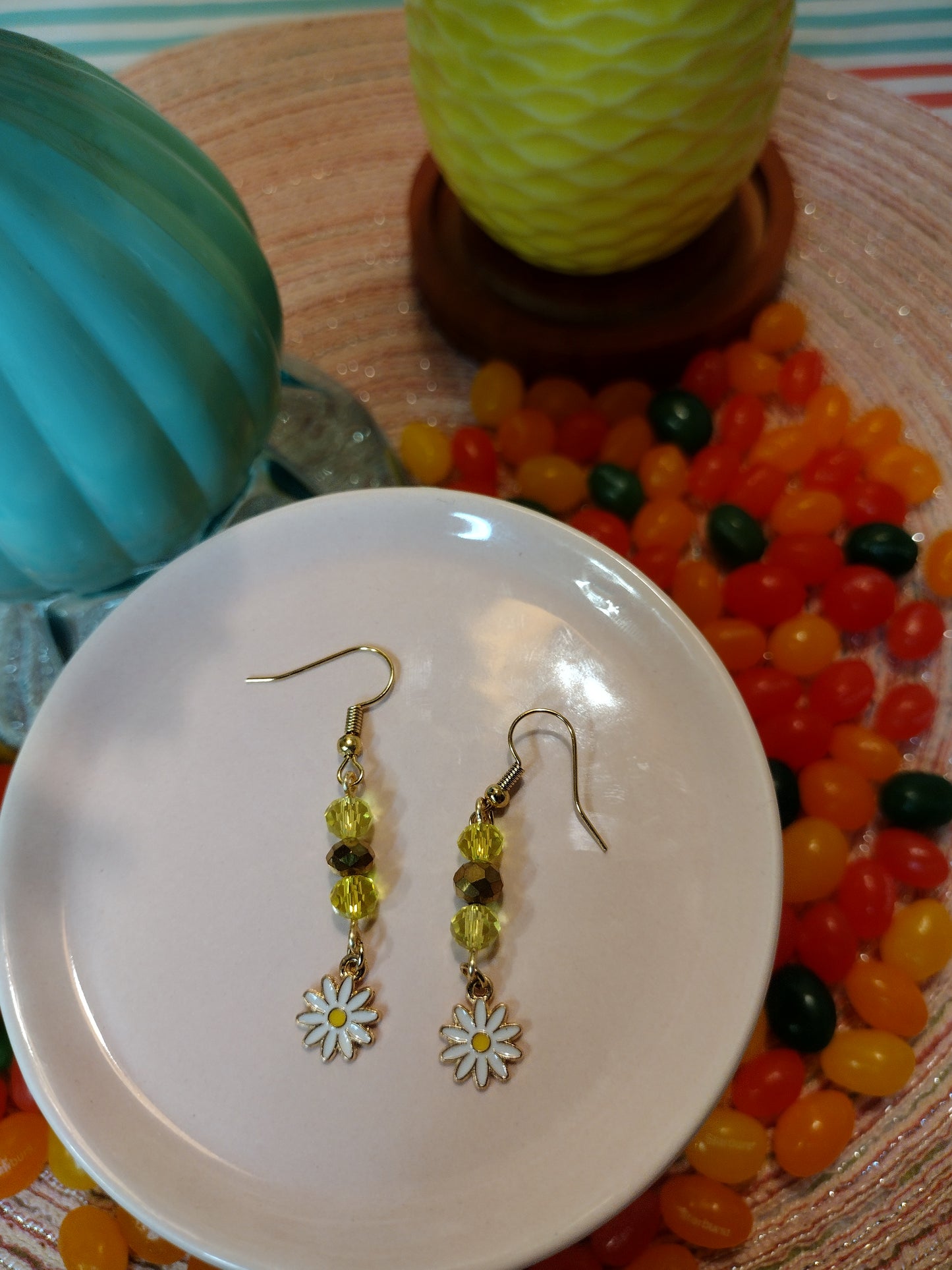 Yellow Daisy Earrings