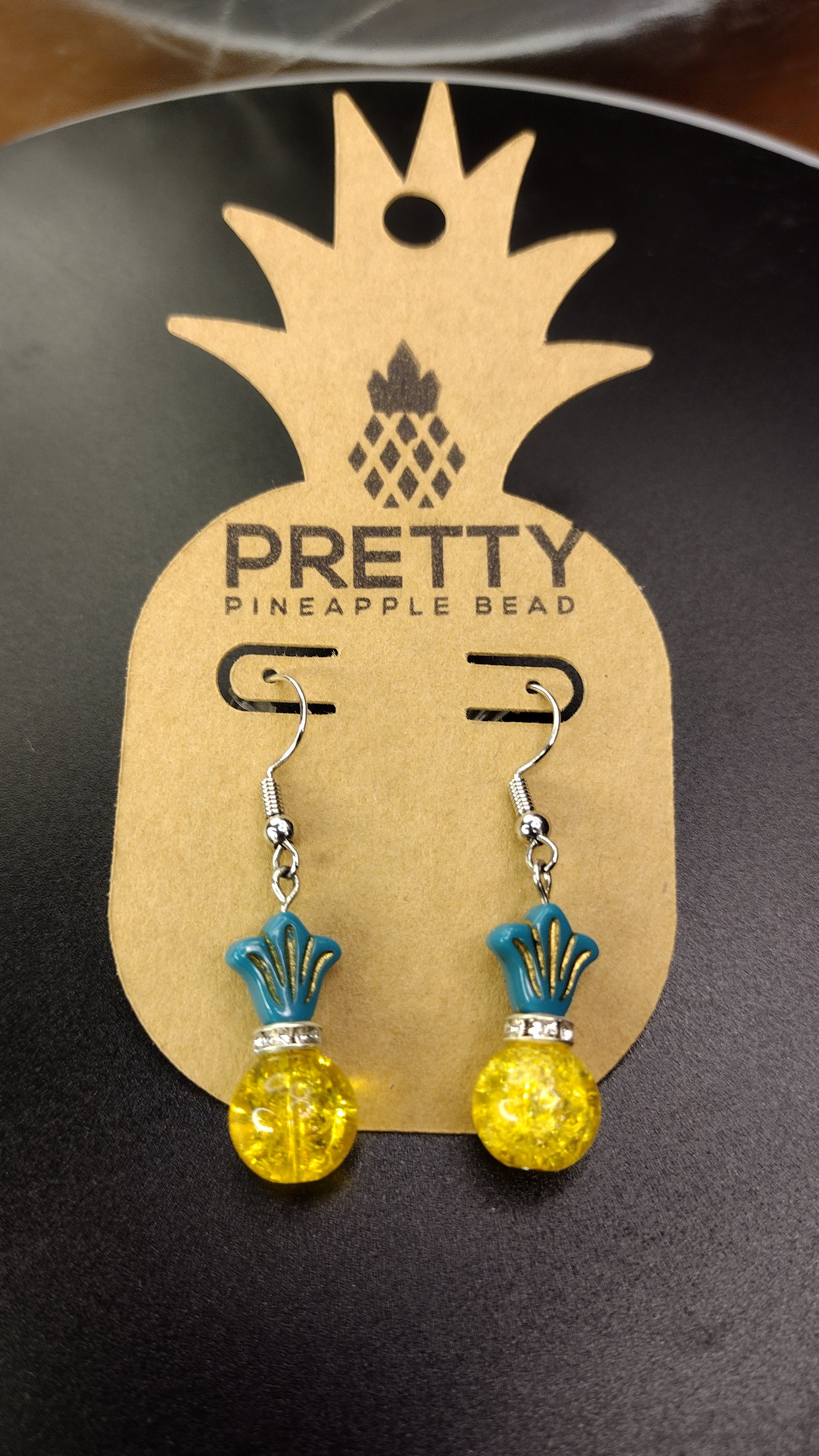 Pineapple Earrings Pretty Pineapple Bead  Pretty Pineapple Bead