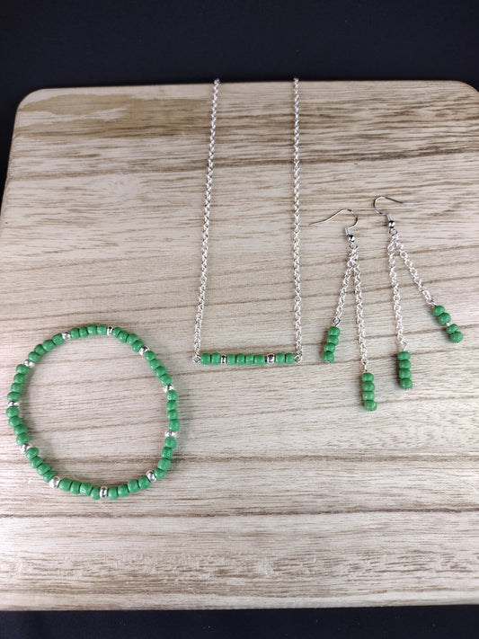 Green Seed Bead Essential Color Collection