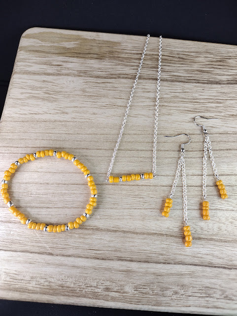 Yellow Orange Seed Bead Essential Color Collection