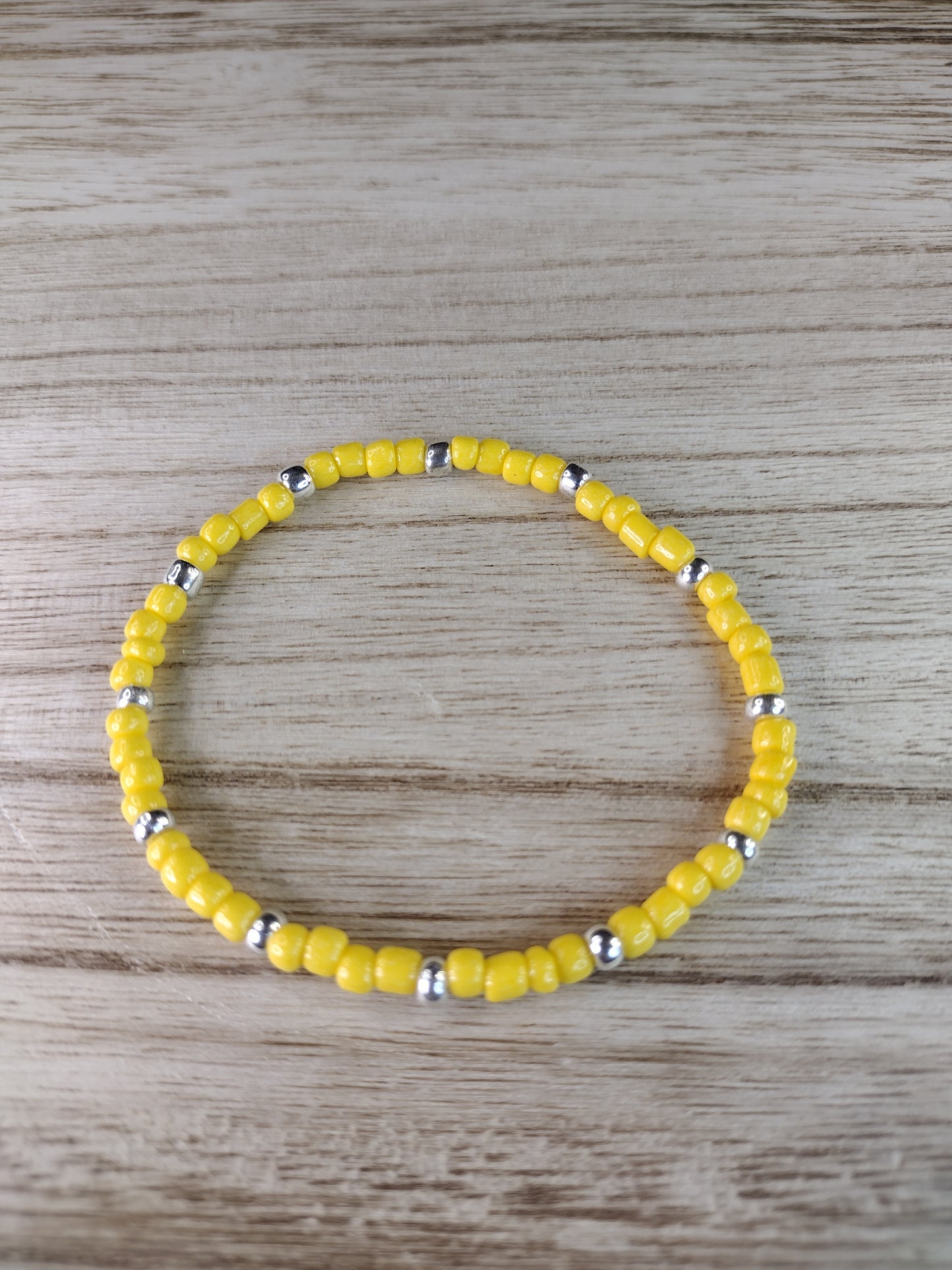 Yellow Seed Bead Bracelet Pretty Pineapple Bead Pretty Pineapple Bead