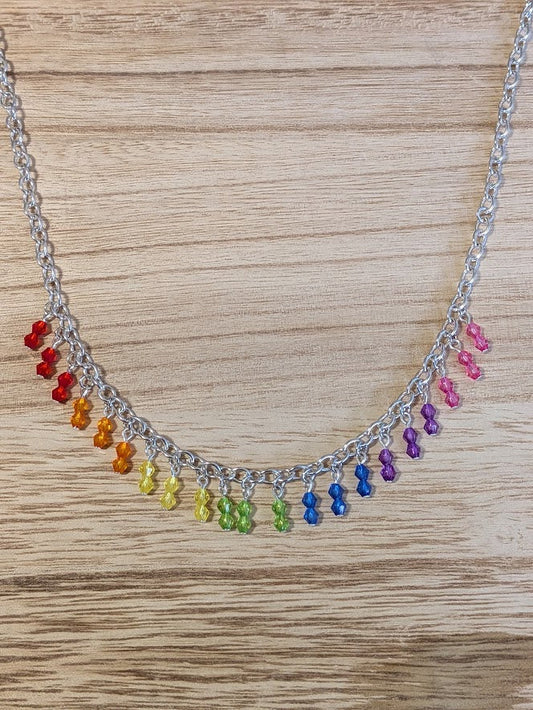 Rainbow Sprinkle Necklace Pretty Pineapple Bead Pretty Pineapple Bead