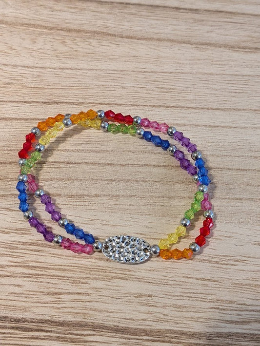 Rainbow Glow Bracelet Pretty Pineapple Bead Pretty Pineapple Bead