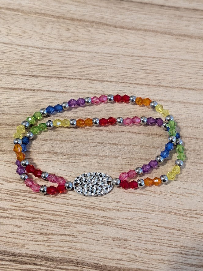 Rainbow Breeze Bracelet Pretty Pineapple Bead Pretty Pineapple Bead