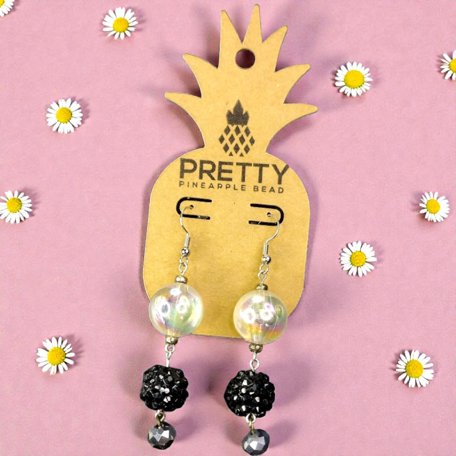 Iridescent Bauble Earrings – Dreamy, Playful & Lightweight Pretty Pineapple Bead Pretty Pineapple Bead