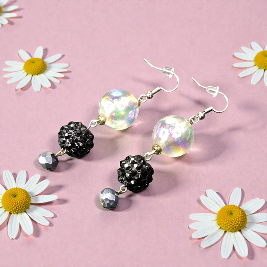 Iridescent Bauble Earrings – Dreamy, Playful & Lightweight Pretty Pineapple Bead Pretty Pineapple Bead