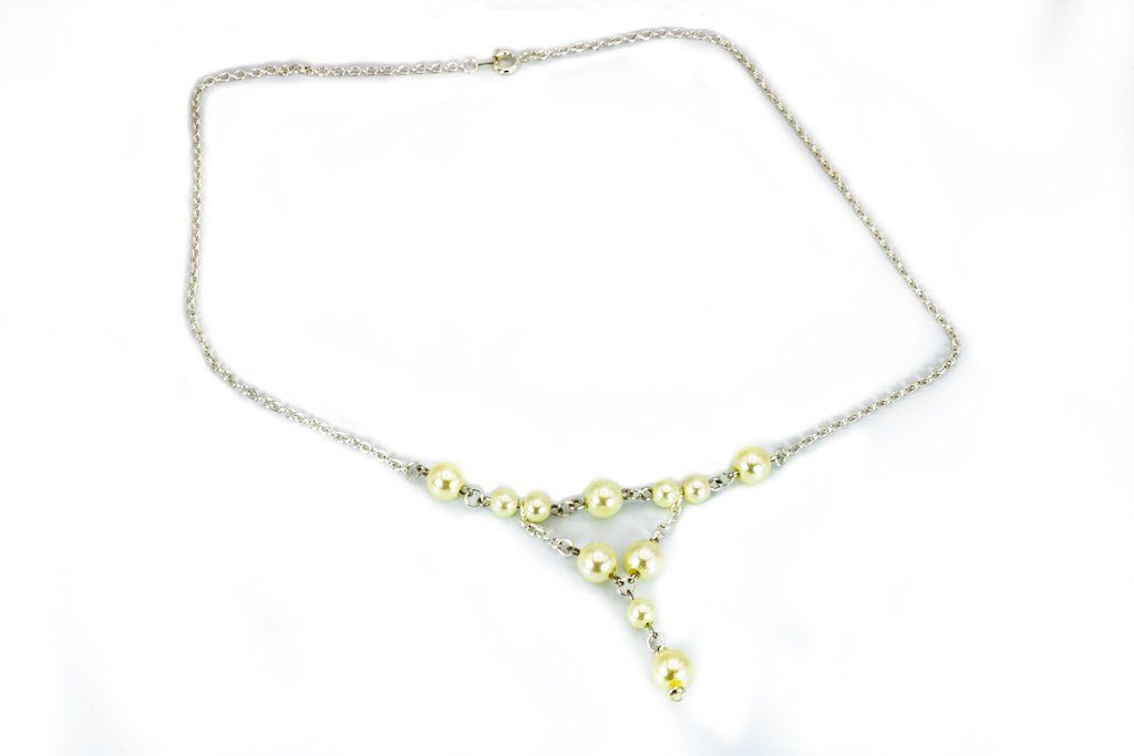 Classic Pearl Y-Shaped Necklace freeshipping - Prettypineapplebead