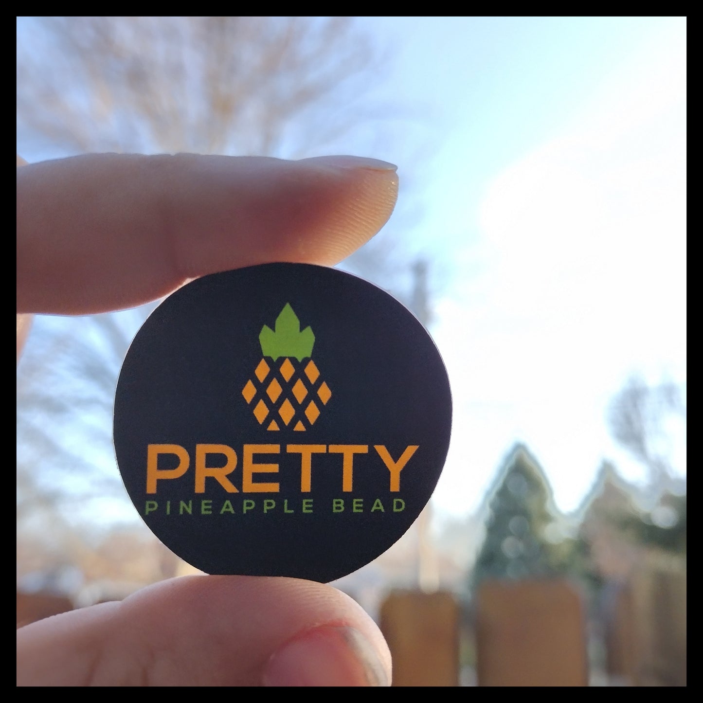 Pretty Pineapple Bead Sticker freeshipping - Prettypineapplebead