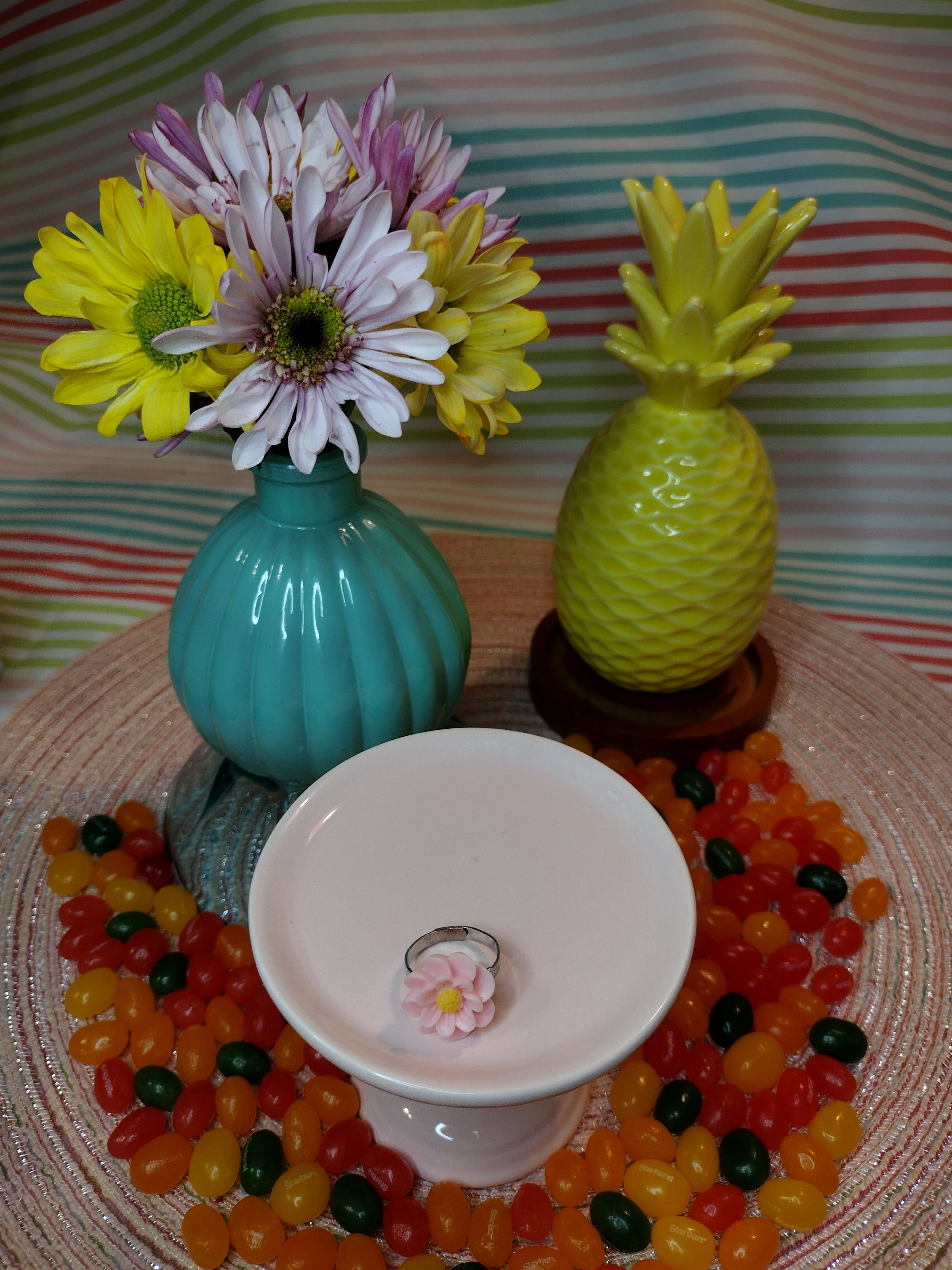 Pink Flower Adjustable Ring – Feminine, Delicate & Versatile – Pretty ...